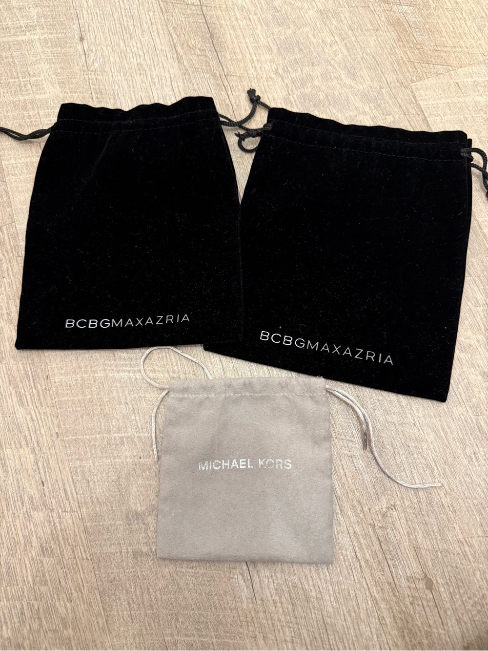 BCBGMaxAzria Black and Michael Kora Velvet Jewelry Pouch (Set of 2)
